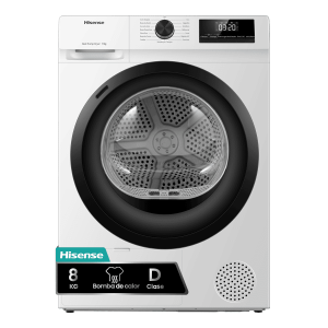 DHQE800BW2 – Secadora, Clase D, Capacidad 8 Kg, Color Blanco